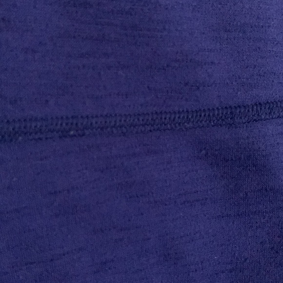 EUC Athleta Electric Blue Purple Space Dye Fit Flare Sweatshirt Skater Dress - Picture 5 of 7